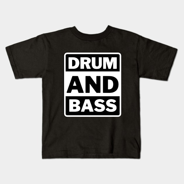 Drum And Bass Music Logo Electro Kids T-Shirt by 29 hour design